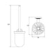 Conserv Modena Toilet Brush with Holder