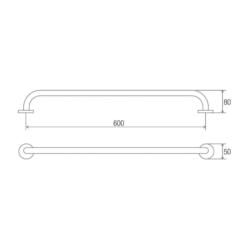 Conserv Comfort Towel Rail Single