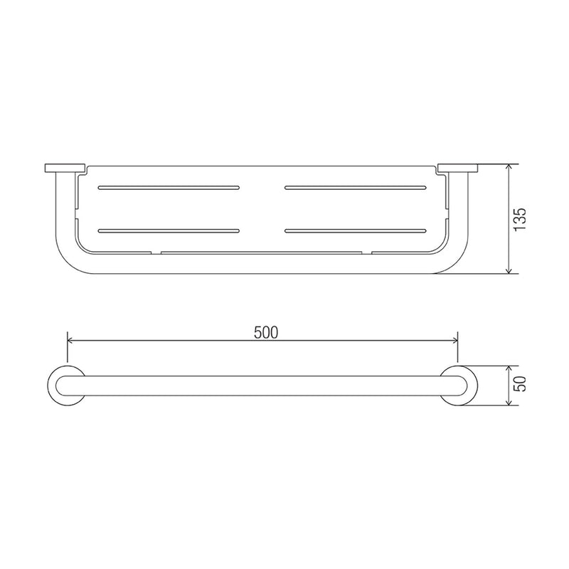 Conserv Comfort Stainless Steel Shelf 350mm