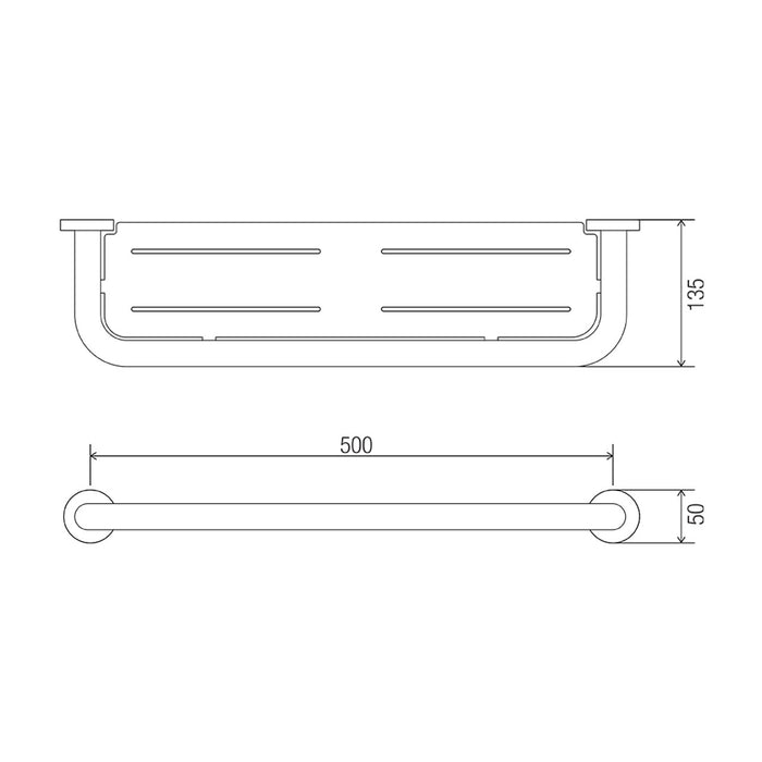 Conserv Comfort Stainless Steel Shelf 350mm