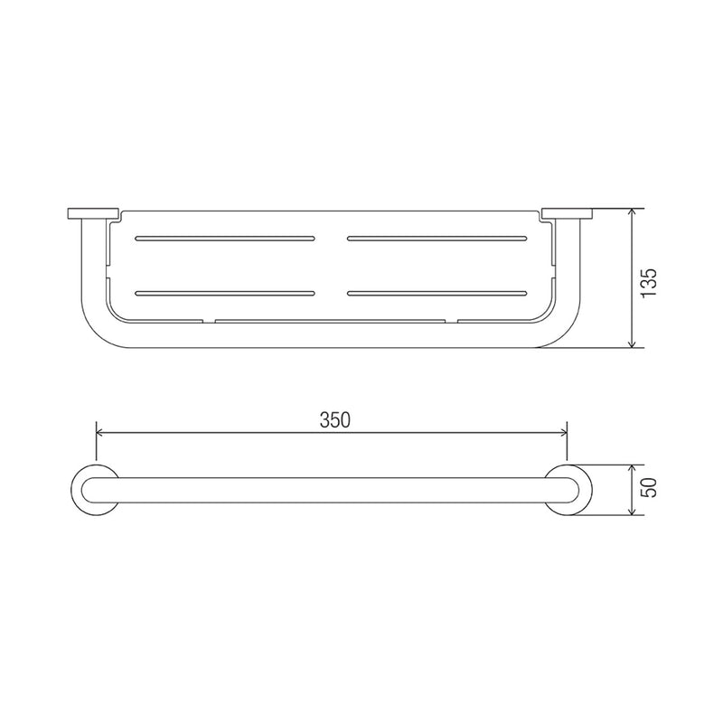 Conserv Comfort Stainless Steel Shelf 350mm