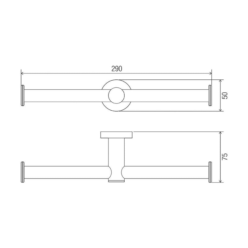 Conserv Comfort Toilet Paper Holder Double