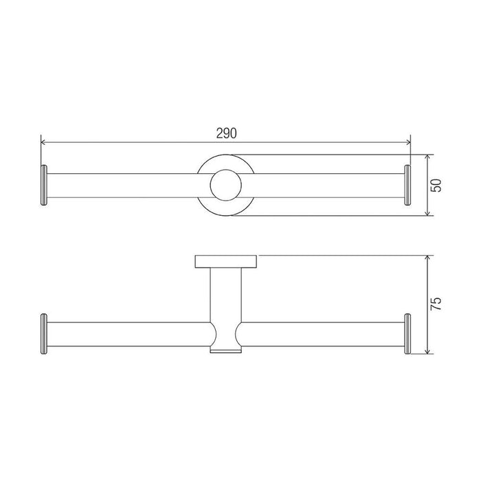 Conserv Comfort Toilet Paper Holder Double