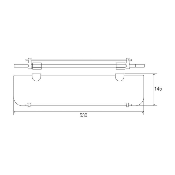 Conserv Comfort Glass Shelf