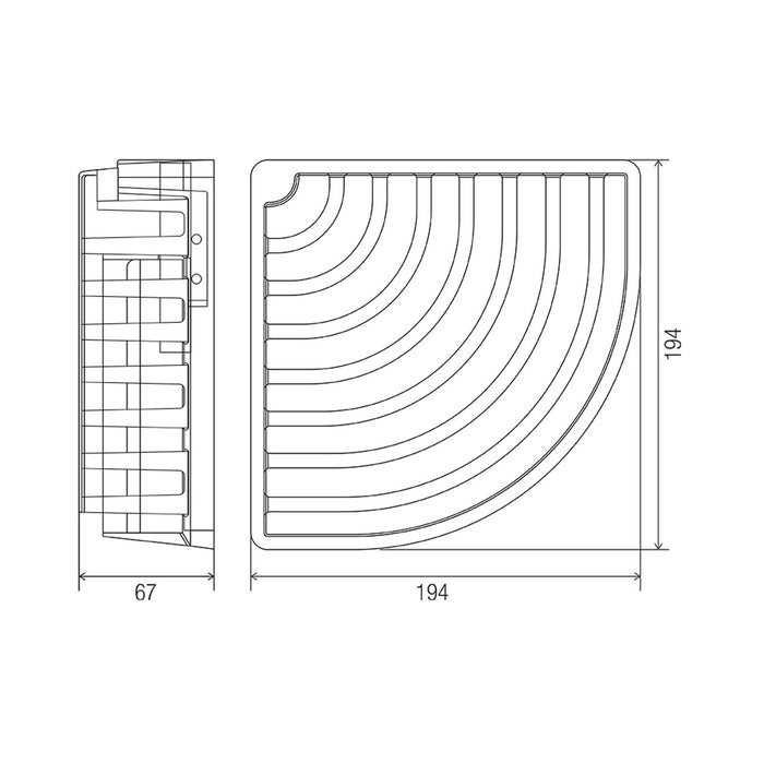 Conserv Comfort Corner Basket Large