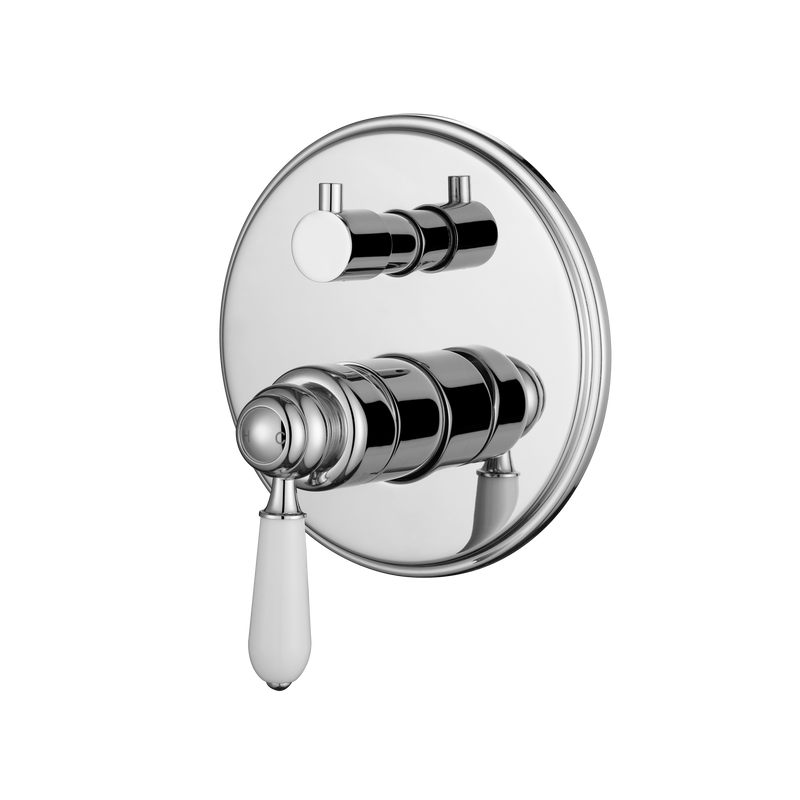 Modern National Bordeaux Shower Diverter Mixer