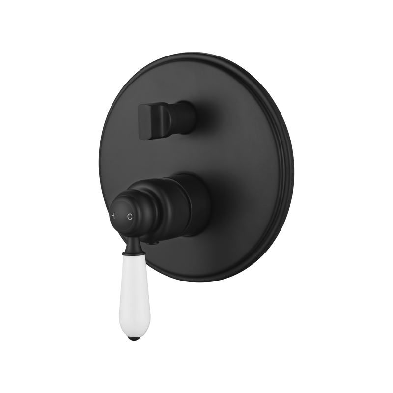 Modern National Bordeaux Shower Diverter Mixer