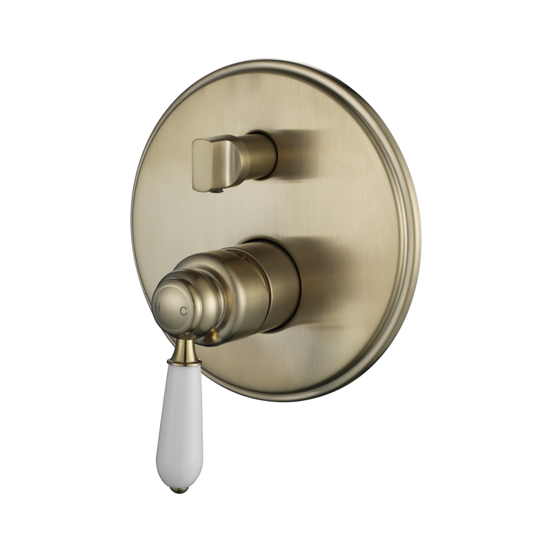Modern National Bordeaux Shower Diverter Mixer