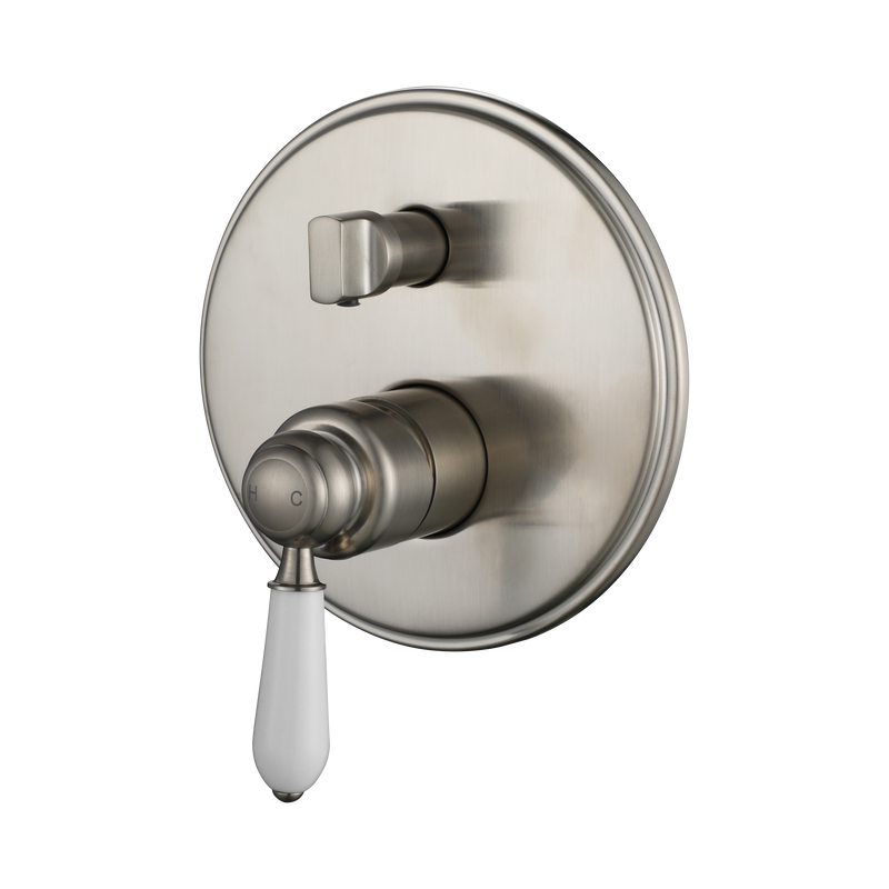 Modern National Bordeaux Shower Diverter Mixer