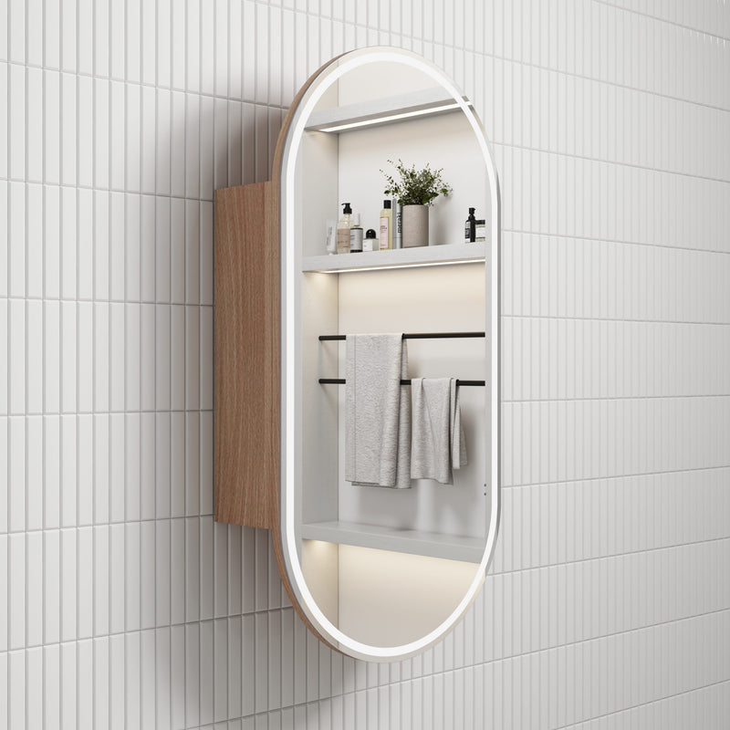 Aulic Beau Monde Oblong LED Shaving Cabinet mia