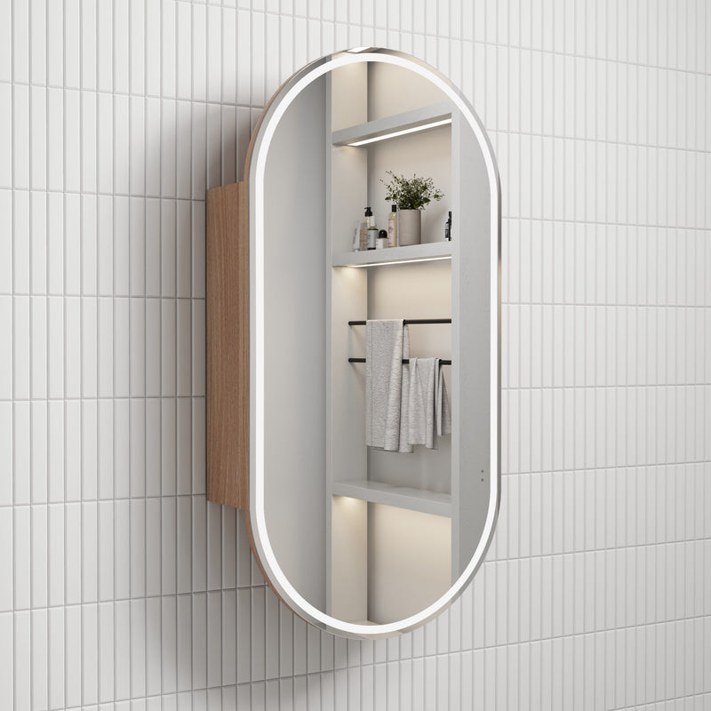 Aulic Beau Monde Oblong LED Shaving Cabinet mia