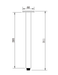 MODERN NATIONAL Square Ceiling Shower Arm 300mm