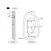 Aulic Tarcoola Asymmetric LED Mirror diagram