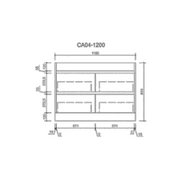 Aulic Leo Finger Pull Cabinet 1200mm