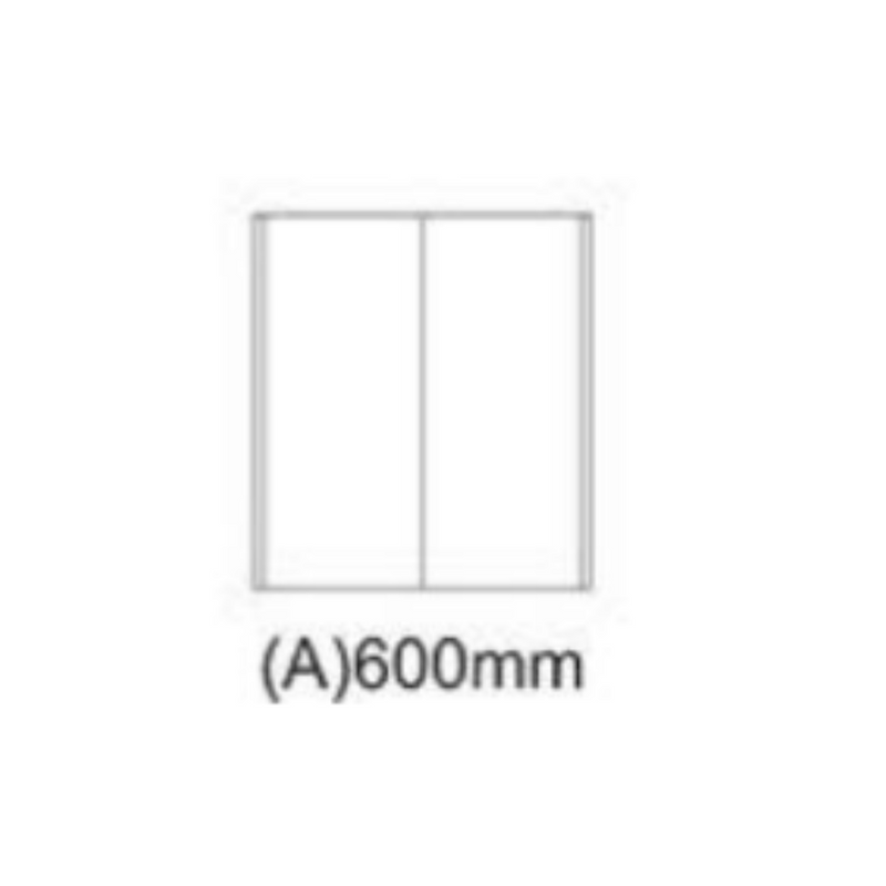 Aulic SHAVING CABINET WITHOUT SIDE BOARDS 600MM