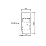 MAYA FINGER PULL CABINET  580*355*855MM