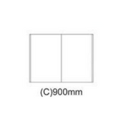 SHAVING CABINET WITHOUT SIDE BOARDS 900MM