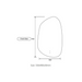 Aulic Tarcoola Asymmetric LED Mirror diagram