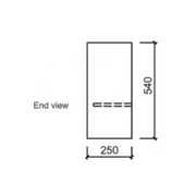 Aulic Brant Wall Hung Finger Pull Cabinet