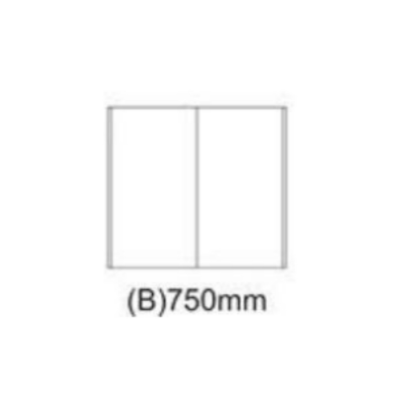 Aulic SHAVING CABINET WITHOUT SIDE BOARDS 750MM