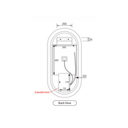Aulic Beau Monde Oblong LED Mirror