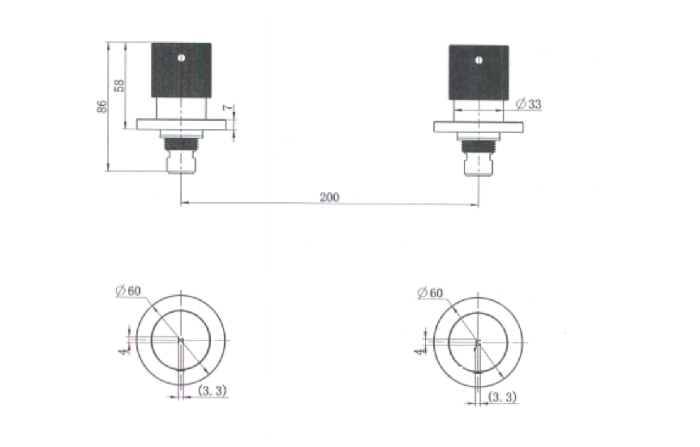 Modern National Cadence Wall Top Assemblies 1/4 Turn