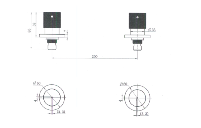 MODERN NATIONAL Cadence Wall Top Assemblies 1/4 Turn