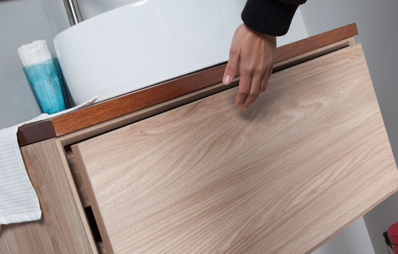 Mia Wall Hung Push Open Cabinet For Double Bowl 900mm