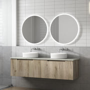 Aulic Tuscana Wall Hung Wave Groove Finger Pull Cabinet 1500mm