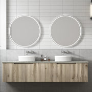 Aulic Calder Wall Hung Wave Groove Finger Pull Cabinet 1800