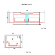 Aulic Savio Curve Finger Pull Cabinet 1200mm
