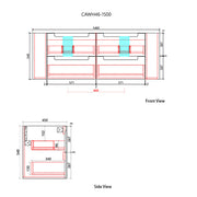 Aulic Curva Curve Finger Pull Cabinet 1500mm