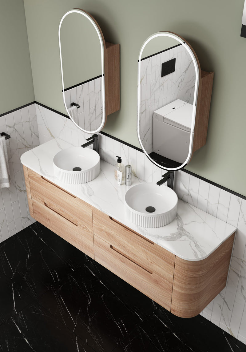 Aulic Briony Curve Finger Pull Cabinet 1800MM
