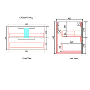 Aulic Neva Finger Pull Cabinet 1500MM