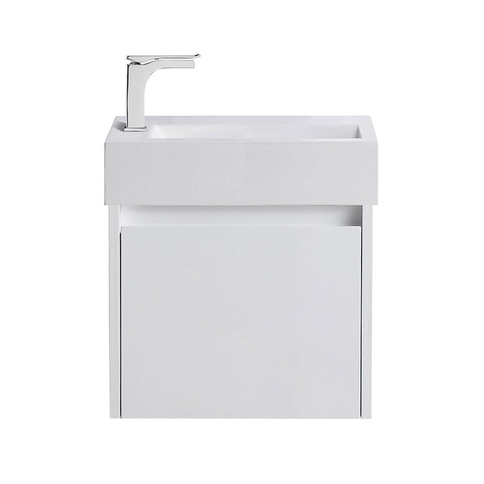 Naga 450mm  Wall Hung  PVC Vanity  1TH Inc. Basin