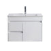 Naga 750mm Wall Hung PVC Vanity Left Hand Drawer 1TH Inc. Ceramic Basin