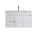 Naga 900mm Wall Hung, PVC Vanity Left Hand Drawer 1TH Inc. Ceramic Basin