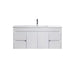 Naga 1200mm Wall Hung PVC Vanity 1TH Inc. Ceramic Basin