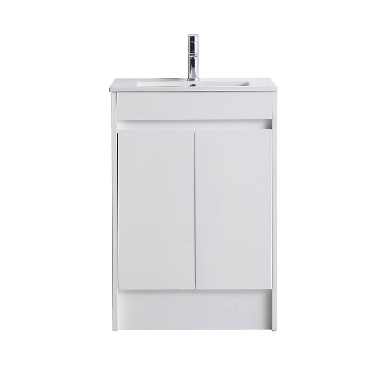 BNK Naga 600mm  Floorstanding  PVC Vanity  1TH Inc. Ceramic Basin