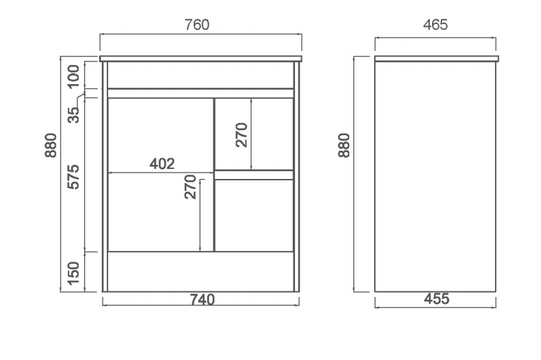 BNK Naga 750mm Plywood Timber Wood Grain Single Basin Vanity