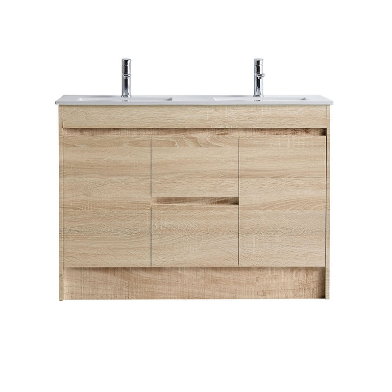 BNK Naga 1200mm Plywood Timber Wood Grain Double Basin Vanity Inc. Basin