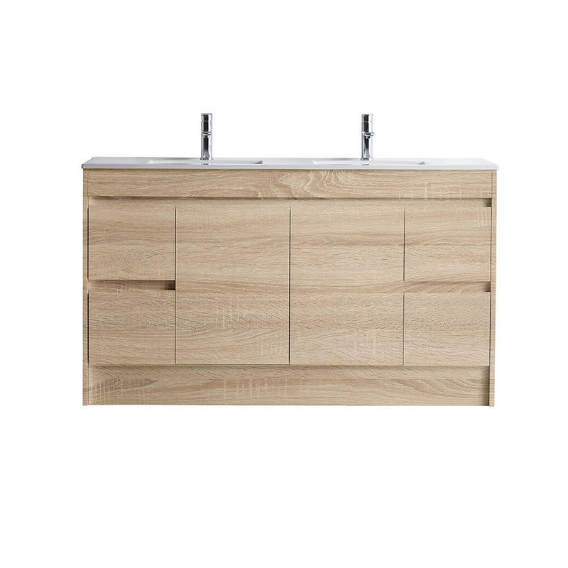 BNK Naga 1500mm Plywood Timber Wood Grain Double Bowl Vanity