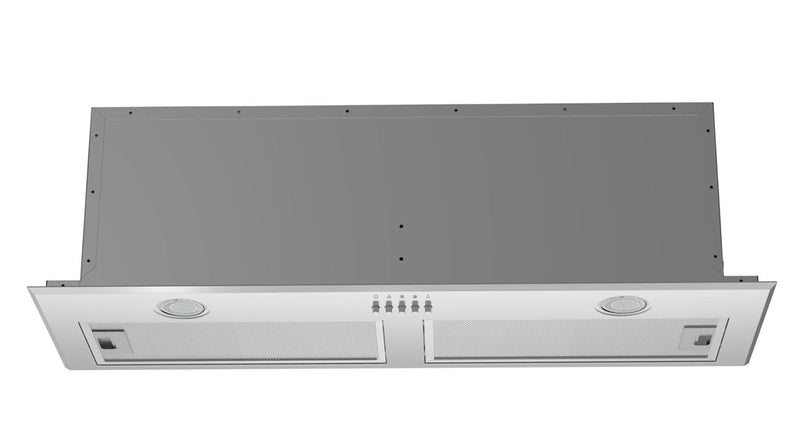 Dilusso Appliances 900mm Stainless Steel Undermount Concealed Hood 800m3/hr LED lights