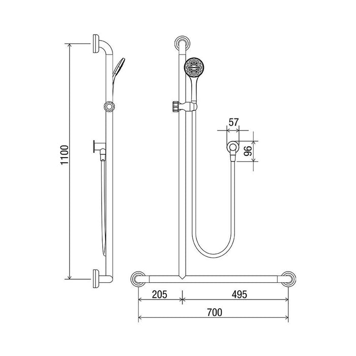 Conserv Clam® Flange Shower Kit 16