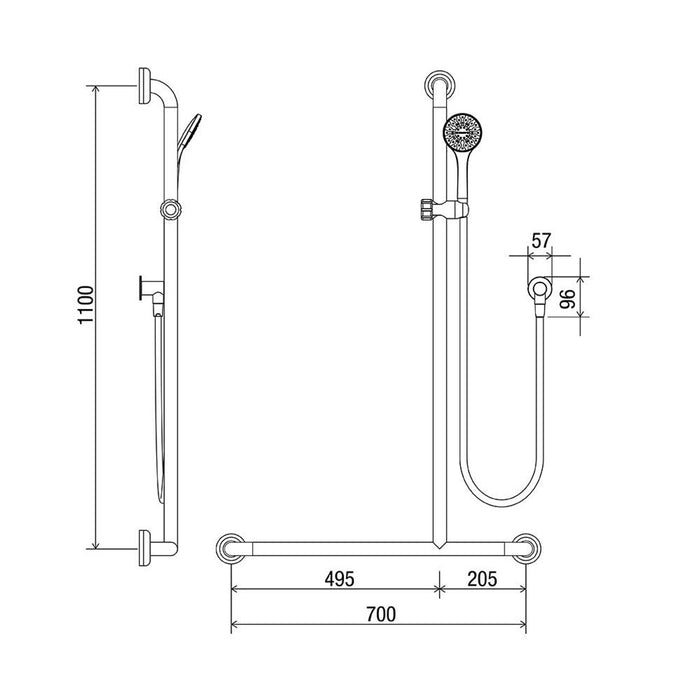 Conserv Clam® Flange Shower Kit 16