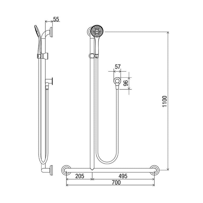 Conserv Clam® Flange Shower Kit 20