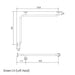 Conserv Clam® Flange Corner Grab Rail 760mm x 1000mm