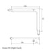 Conserv Clam® Flange Corner Grab Rail 760mm x 1000mm