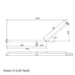 Conserv Clam® Flange 40° Accessible Grab Rail 870mm x 700mm