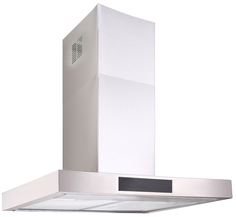 Dilusso Appliances 600mm Stainless Steel & Black Display T bar Canopy Rangehood 1000m3/hr motor, LED light bar